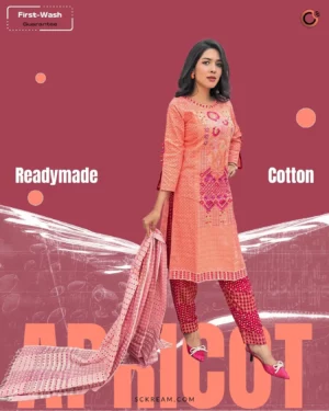 Apricot salwar kameez set featured image